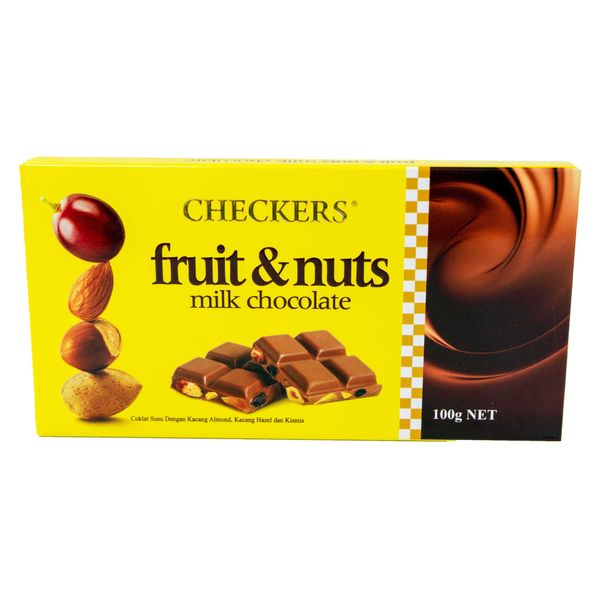  Checkers Socola Sữa Trái Cây & Các Loại Hạt 100g 