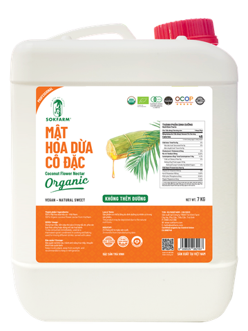  Mật hoa dừa cô đặc organic Sokfarm 7kg 
