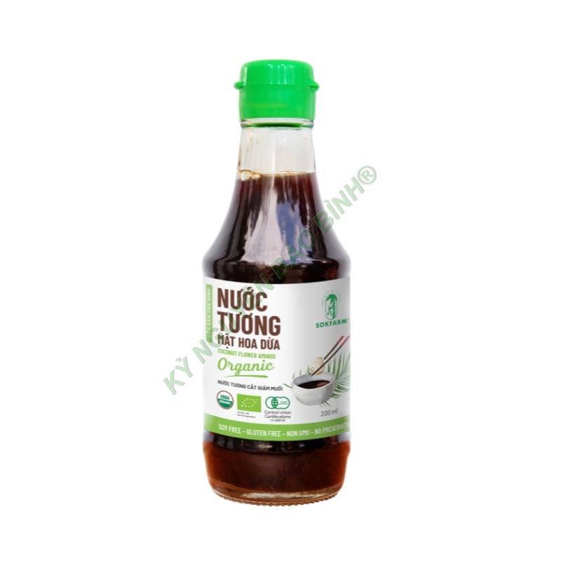  Nước tương mật hoa dừa organic Sokfarm 