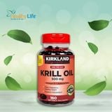  Dầu nhuyễn thể (dầu tôm) Kirkland Signature Krill Oil 500mg 160 viên 