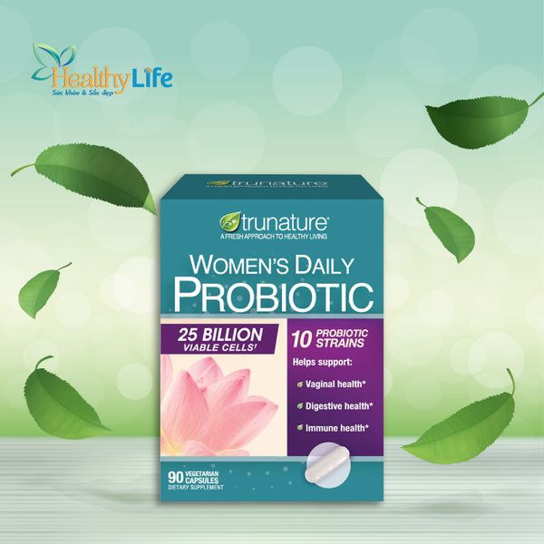  Men vi sinh cho phụ nữ Trunature Women’s Daily Probiotic 90 Capsules 