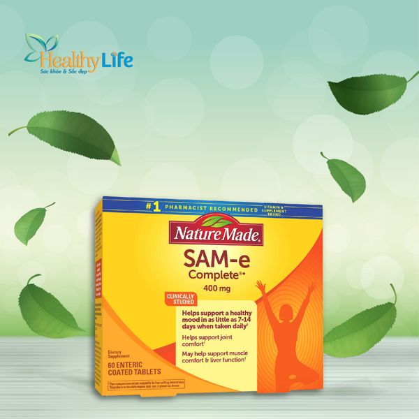  Giảm stress, hỗ trợ khớp Nature Made SAM-e Complete 400mg 60 viên 