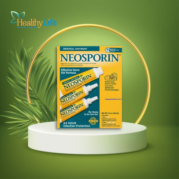 Kem mỡ kháng viêm, liền sẹo Neosporin Original Ointment (Set 3) 