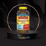  Dầu hạt lanh bổ sung Omega 3 6 9 Nature Made Flaxseed oil 1400 mg hộp 300 viên của Mỹ 