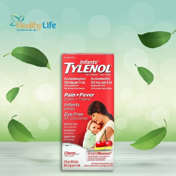  Siro giảm đau hạ sốt cho trẻ sơ sinh Infants’ Tylenol Pain Fever 60ml (một chai đơn) 