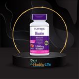  Kẹo nhai đẹp da tóc và móng Natrol Biotin Beauty 5000mcg 250 viên của Mỹ 