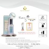  Nước Hoa Nam Cao Cấp MILLENIA 001M Nam Tính, Tinh Tế, Tươi Mát Lưu Hương 7-12 Tiếng 10ml 