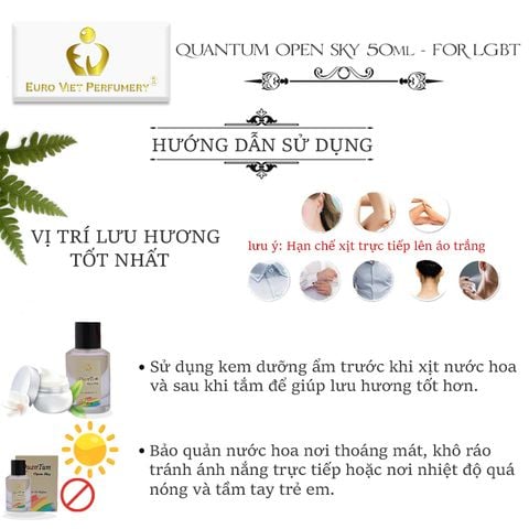  Nước Hoa Euro Viet Cao Cấp, Quantum Open Sky LGBT 10ml, 50ml 