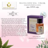  Nước Hoa Nữ MILLENIA 005W Tao Nhã, Gợi Cảm, Nữ Tính Lưu Hương 7-12 Tiếng Euro Viet Perfumery 50ml 