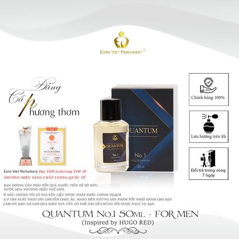  Nước Hoa Nam ENERGETIC MAN QUANTUM No.1 50ml (Inspired by HUGO RED) 