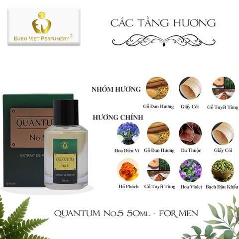  Nước Hoa Nam Cao Cấp, Euro Viet Quantum No.5 10ml, 50ml 