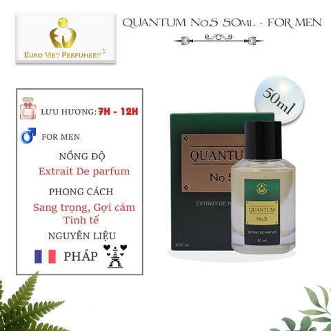  Nước Hoa Nam Cao Cấp, Euro Viet Quantum No.5 10ml, 50ml 