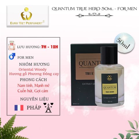  Nước Hoa Nam Cao Cấp, Euro Viet Quantum True Hero 10ml, 50ml 