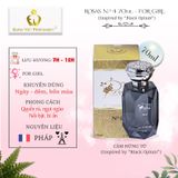  Nước Hoa Nữ EU Rosas N0.4 Ngọt Ngào, Quyến Rũ, Nổi Bật Lưu Hương 7-12 Tiếng 70ml 