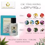  Nước Hoa Nữ Cao Cấp MILLENIA 006W Quyến Rũ, Ngọt Ngào, Nóng Bỏng Lưu Hương 7-12 Tiếng 50ml 