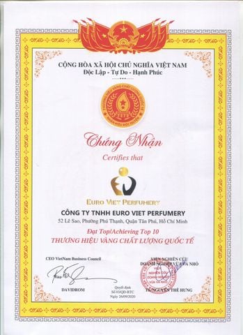  Nước Hoa Nam Cao Cấp Euro Viet, QUANTUM No.3 10ml 