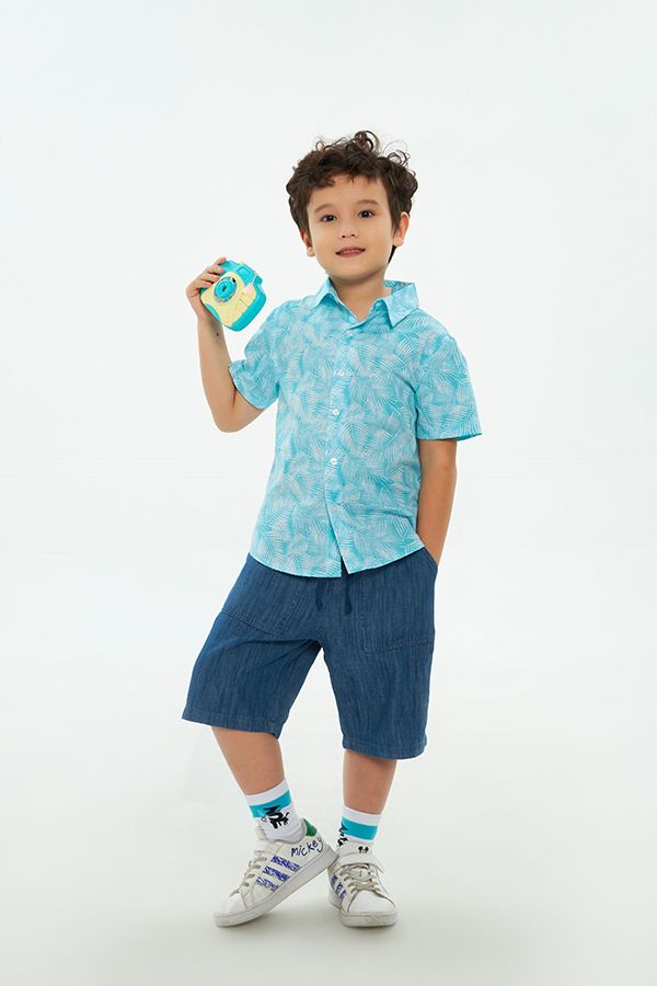  Áo sơ mi ngắn tay bé trai Chiho BSS301R 