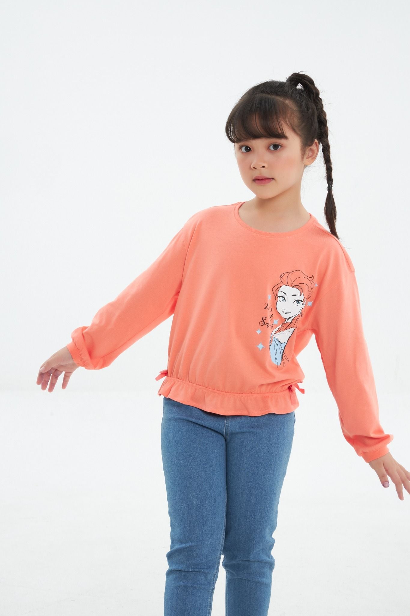  Áo thun bé gái dài tay GTL218R 