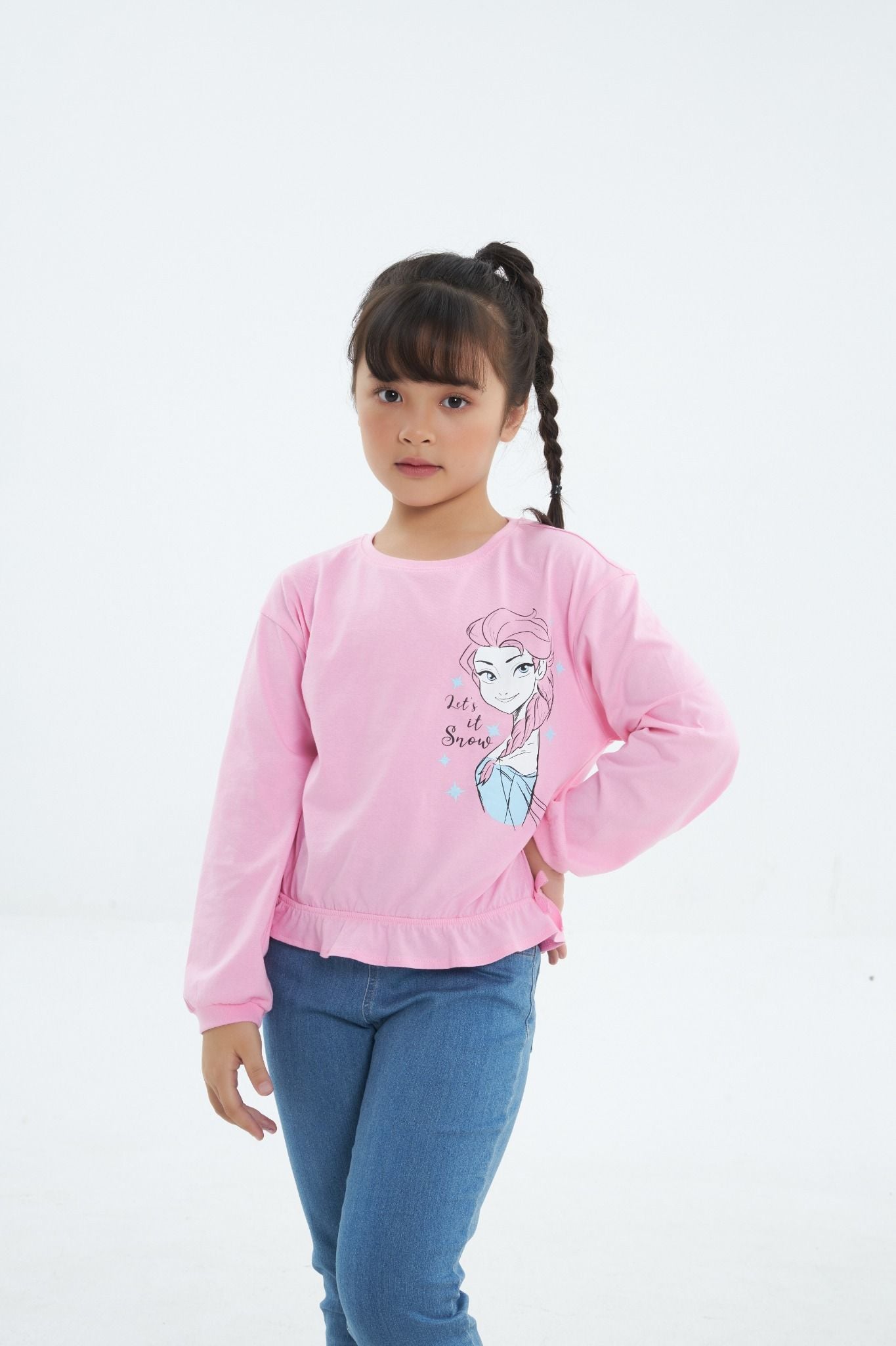  Áo thun bé gái dài tay GTL218R 