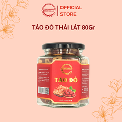 (Quà Tặng) Táo Đỏ Sấy Khô Thái Lát - Hộp 80Gr