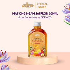 Mật Ong Ngâm Nhụy Hoa Nghệ Tây Saffron - Chai 100mL