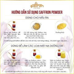 Bột Nhụy hoa Nghệ Tây Saffron Powder 1Gr