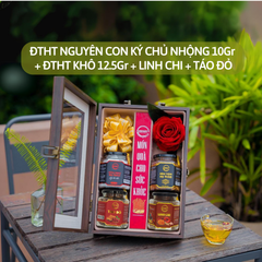 Quà Tặng Cát Tường - Đông Trùng Hạ Thảo Nguyên Con Ký Chủ Nhộng 10g, ĐTHT Sấy Thăng Hoa 12.5g