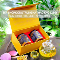 Combo 2 Hộp Đông Trùng Hạ Thảo Khô Sấy Thăng Hoa CordyHappy (Loại Thượng Hạng) 12.5g