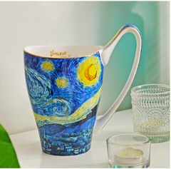 Set Quà Ngàn Sao - Đông Trùng Hạ Thảo Sấy Thăng Hoa 10Gr, Ly Sứ Xương Van Gogh