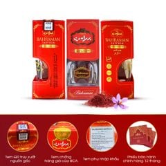 Nhụy Hoa Nghệ Tây Saffron Bahraman Super Negin Loại 1 - Hộp 1Gr