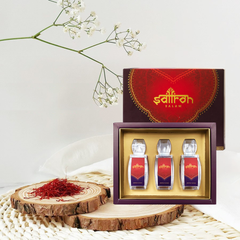 Set 3 Nhụy Hoa Nghệ Tây Saffron Salam Loại 100% Organic - Tặng Đông Trùng Hạ Thảo 12.5Gr