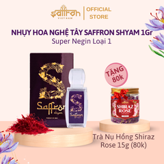 Nhụy Hoa Nghệ Tây Saffron Shyam Loại Super Negin Đạt Chứng Nhận ISO3632 - Hộp 1Gr