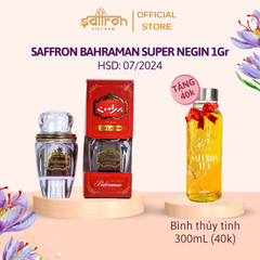 Nhụy Hoa Nghệ Tây Saffron Bahraman Super Negin Loại 1 - Hộp 1Gr