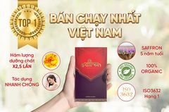 Set 3 Nhụy Hoa Nghệ Tây Saffron Salam Loại 100% Organic - Tặng Đông Trùng Hạ Thảo 12.5Gr