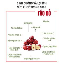 (Quà Tặng) Táo Đỏ Sấy Khô Thái Lát - Hộp 80Gr