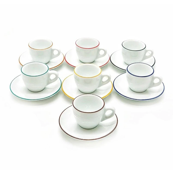  Bộ tách sứ Ancap espresso vẽ tay vẽ viền 