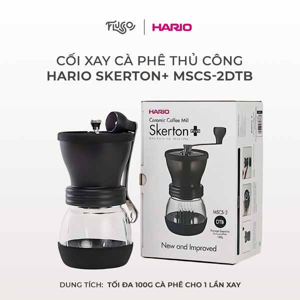  Cối Xay Cà Phê Thủ Công Hario Skerton+ MSCS-2DTB 