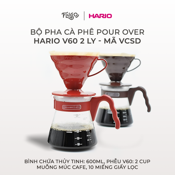  Bộ pha cà phê Hario V60 VCSD 