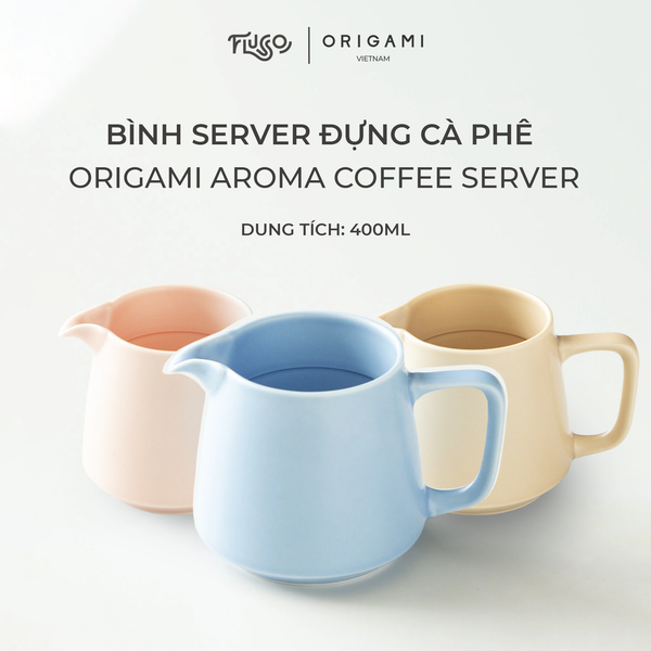  Bình sứ đựng cà phê Origami Aroma Server 