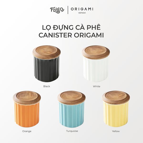  Lọ Đựng Bảo Quản Cà Phê Canister Origami 