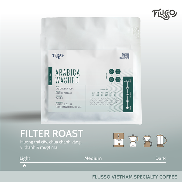 Cà phê Hand Brew Arabica Washed Cầu Đất 