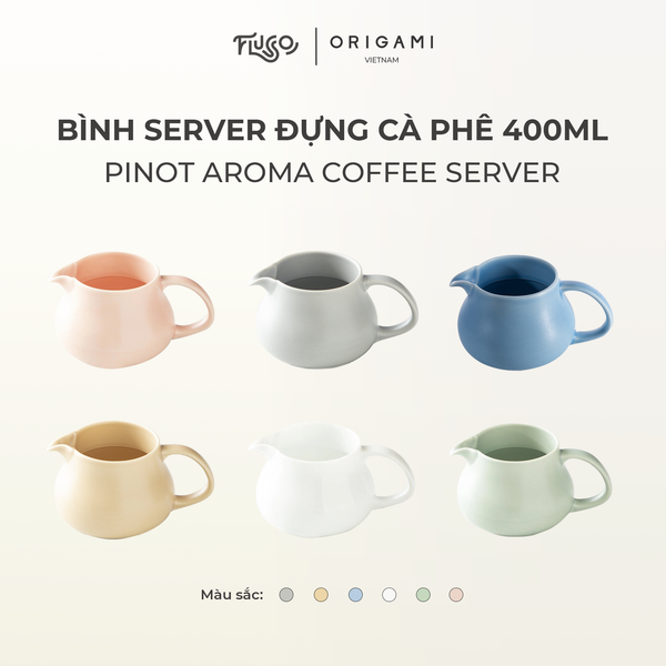  Bình sứ đựng cà phê Origami Pinot Server 