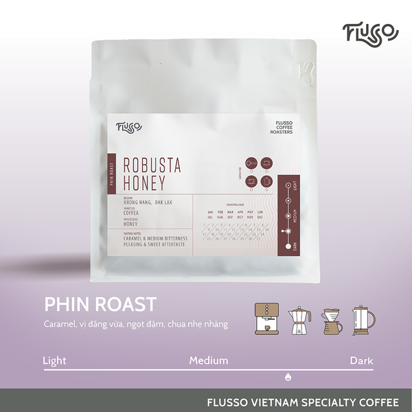  Cà phê Phin Robusta Honey Đắk Lắk 