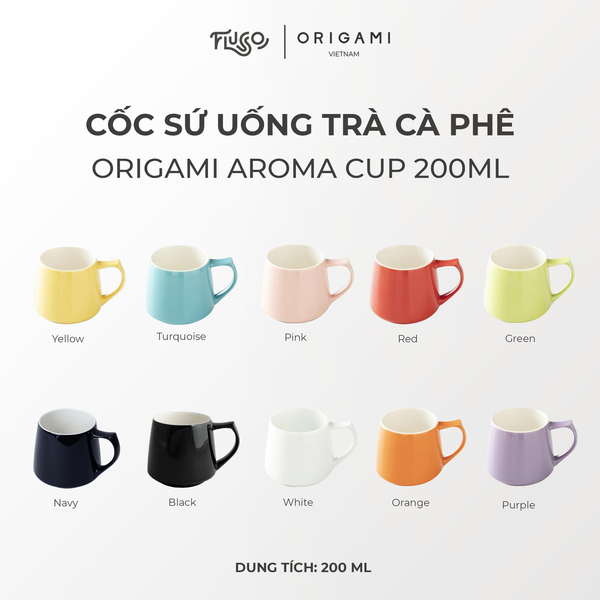  Cốc sứ Origami Aroma Cup 