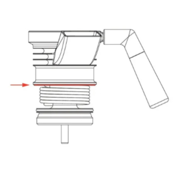  Vòng silicone thay thế trong khoang làm mát - Upper Chamber O-ring Seal 9Barista 