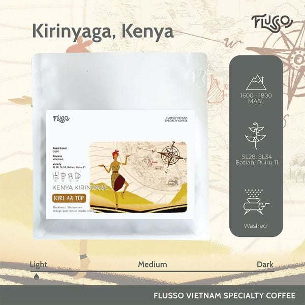  Cà Phê Specialty Kenya Kirinyaga Kiri AA Top 
