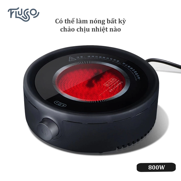  Bếp Điện Hồng Ngoại Mini 800W Pha Trà, Pha Cà Phê 