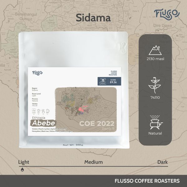  Ethiopia Sidama Bona Zuria Borata Woyo Natural 74110 – Abebe COE #9 