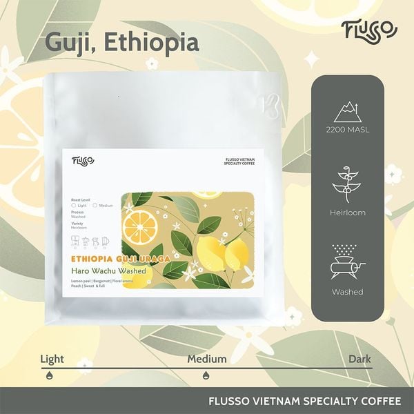  Cà phê Ethiopia Guji Uraga Haro Wachu Washed 