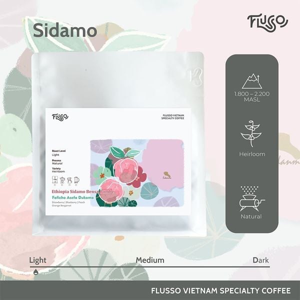  Cà phê Ethiopia Natural Sidamo Bensa Bombe Faficho Asefa Dukamo 